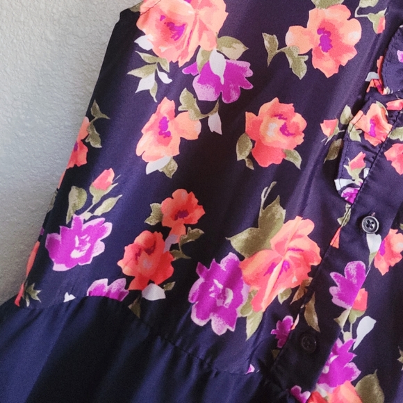 Faded Glory Hi-Low Shirt Dress - Picture 6 of 10